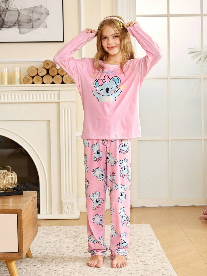 Compleu pijamale SHEIN, roz