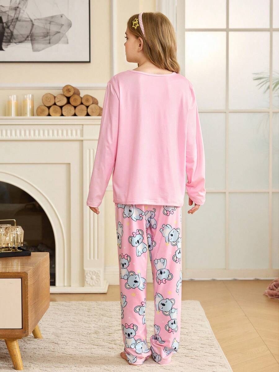 Compleu pijamale SHEIN, roz