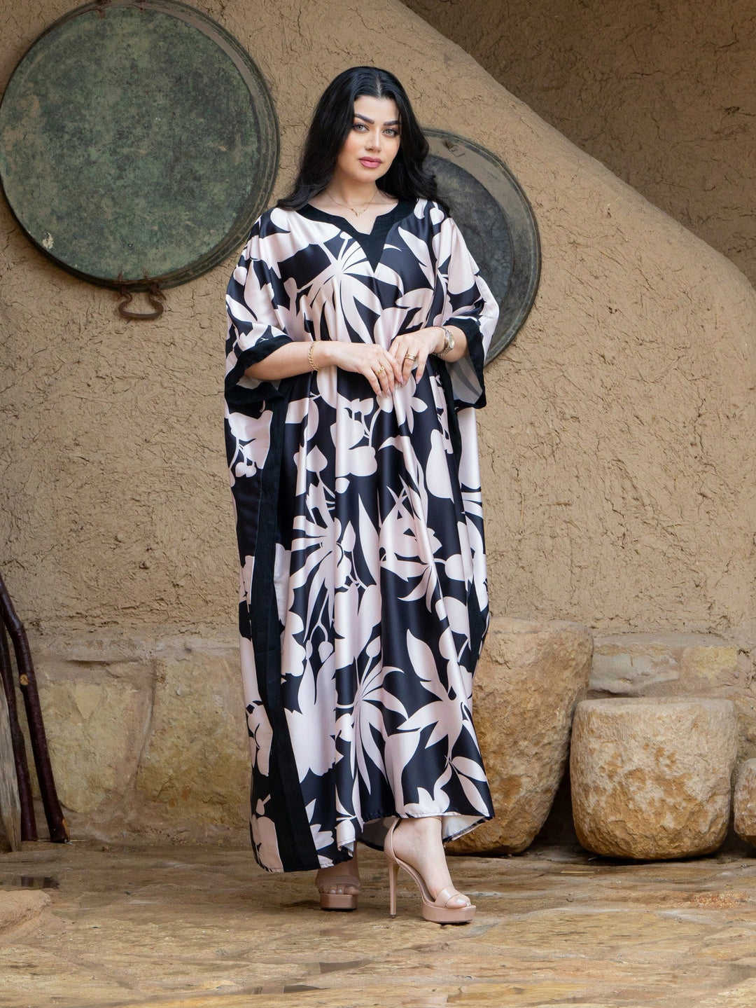 Set caftan și jalabiya SHEIN, mix culori