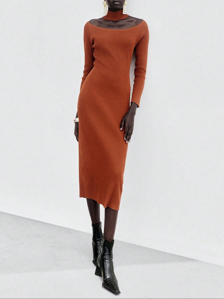 Rochie midi Shein, maro