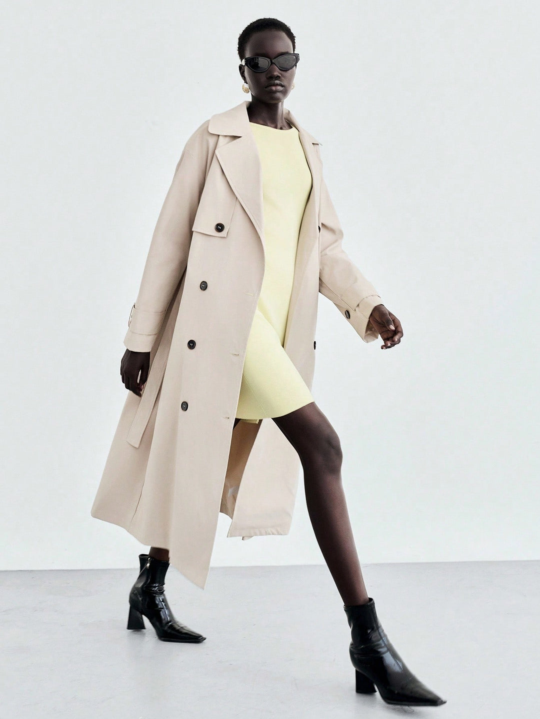 Trench SHEIN, kaki