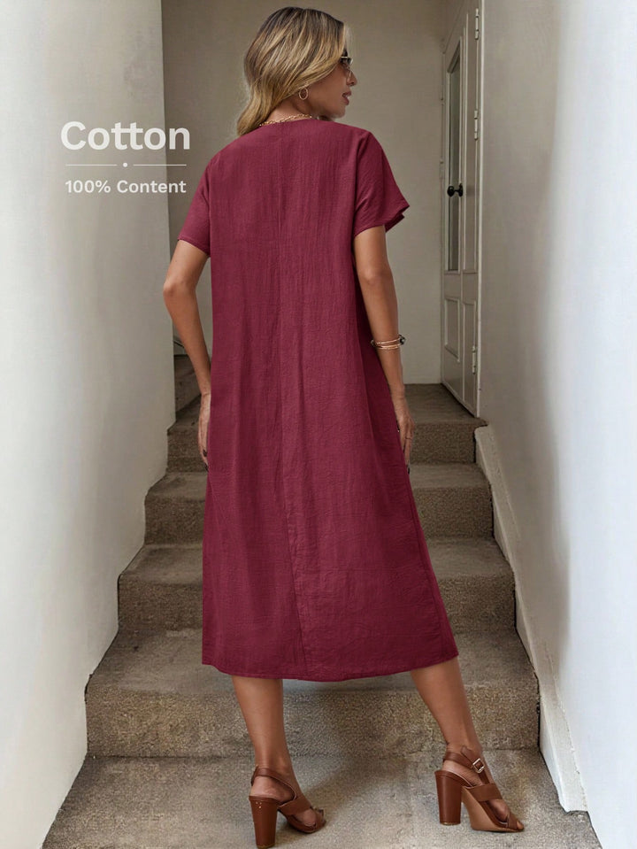 Rochie maxi SHEIN, vișiniu