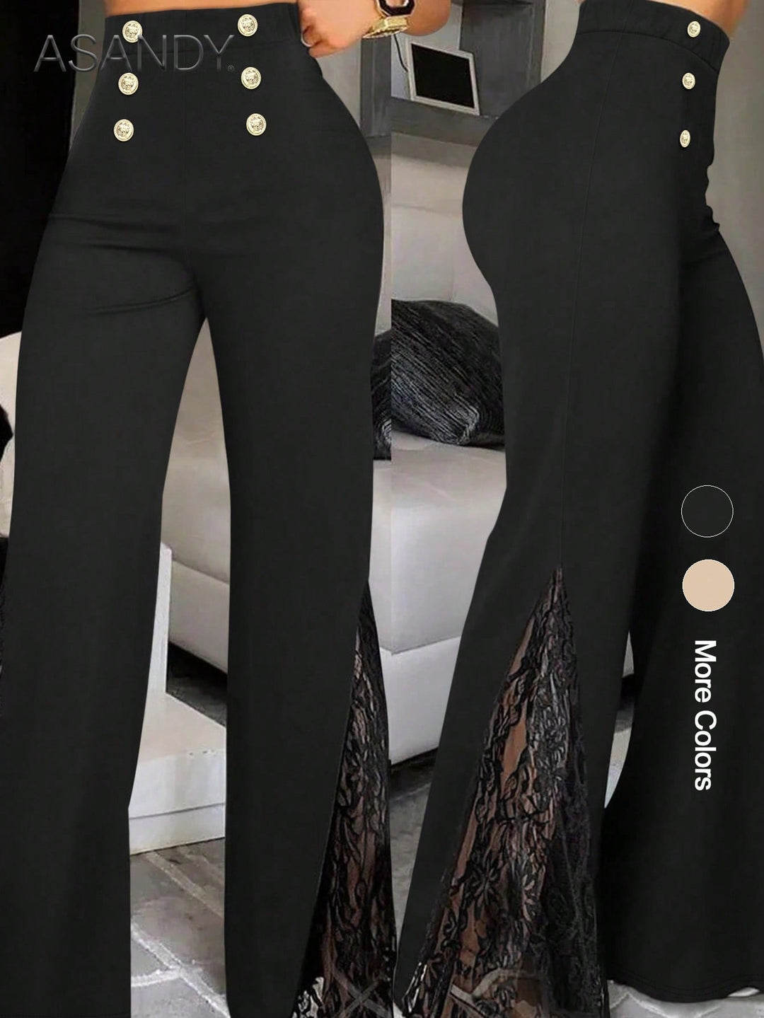 Pantaloni SHEIN, negru