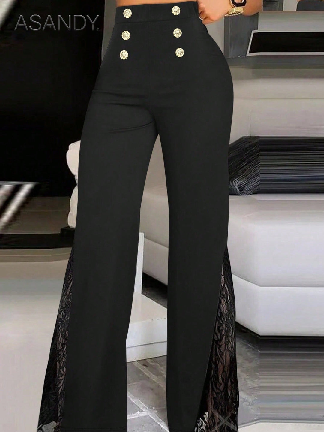 Pantaloni SHEIN, negru