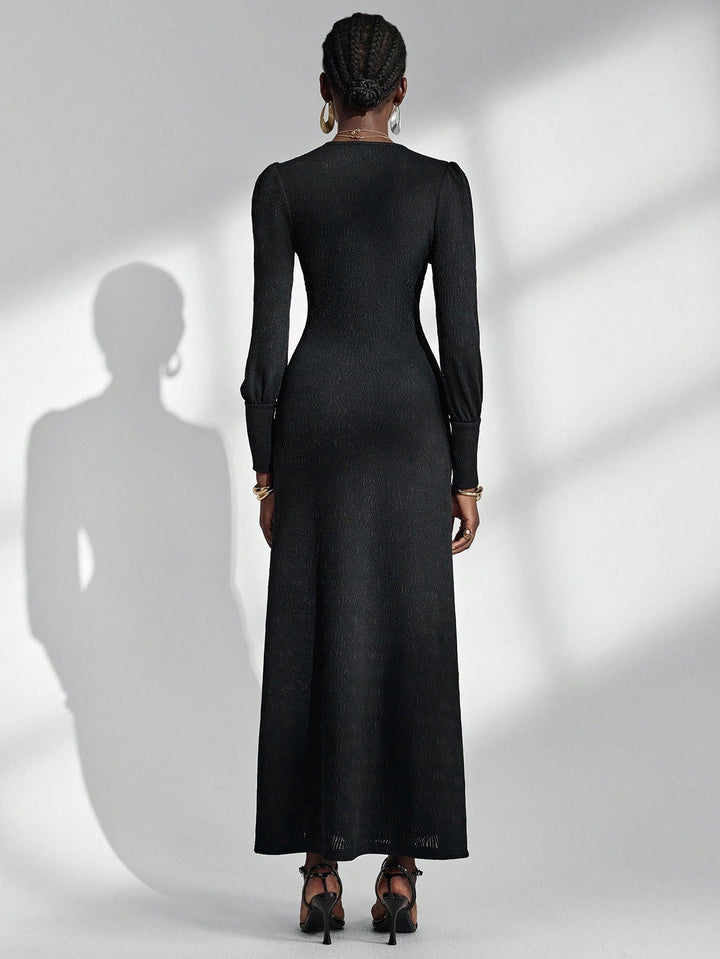 Rochie midi SHEIN, negru