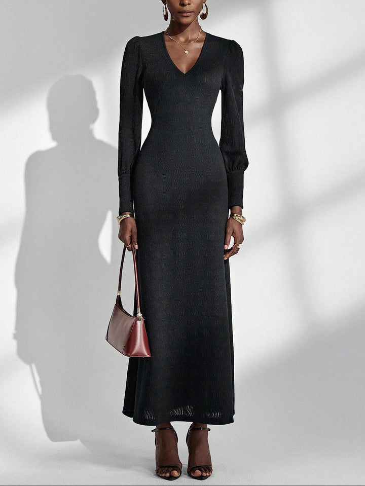 Rochie midi SHEIN, negru