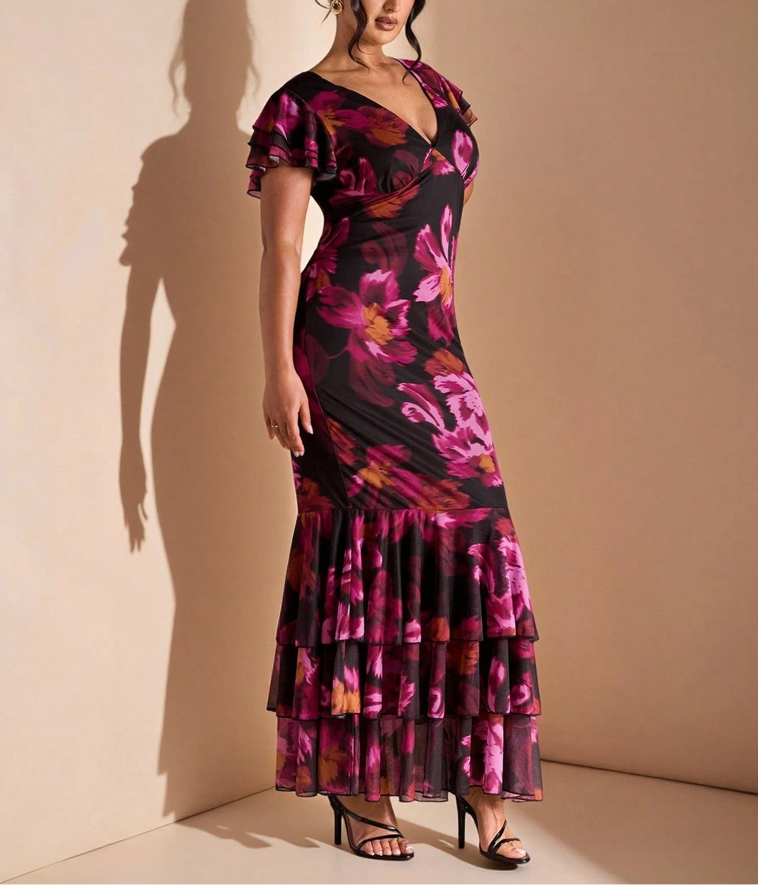 Rochie maxi SHEIN, mix culori