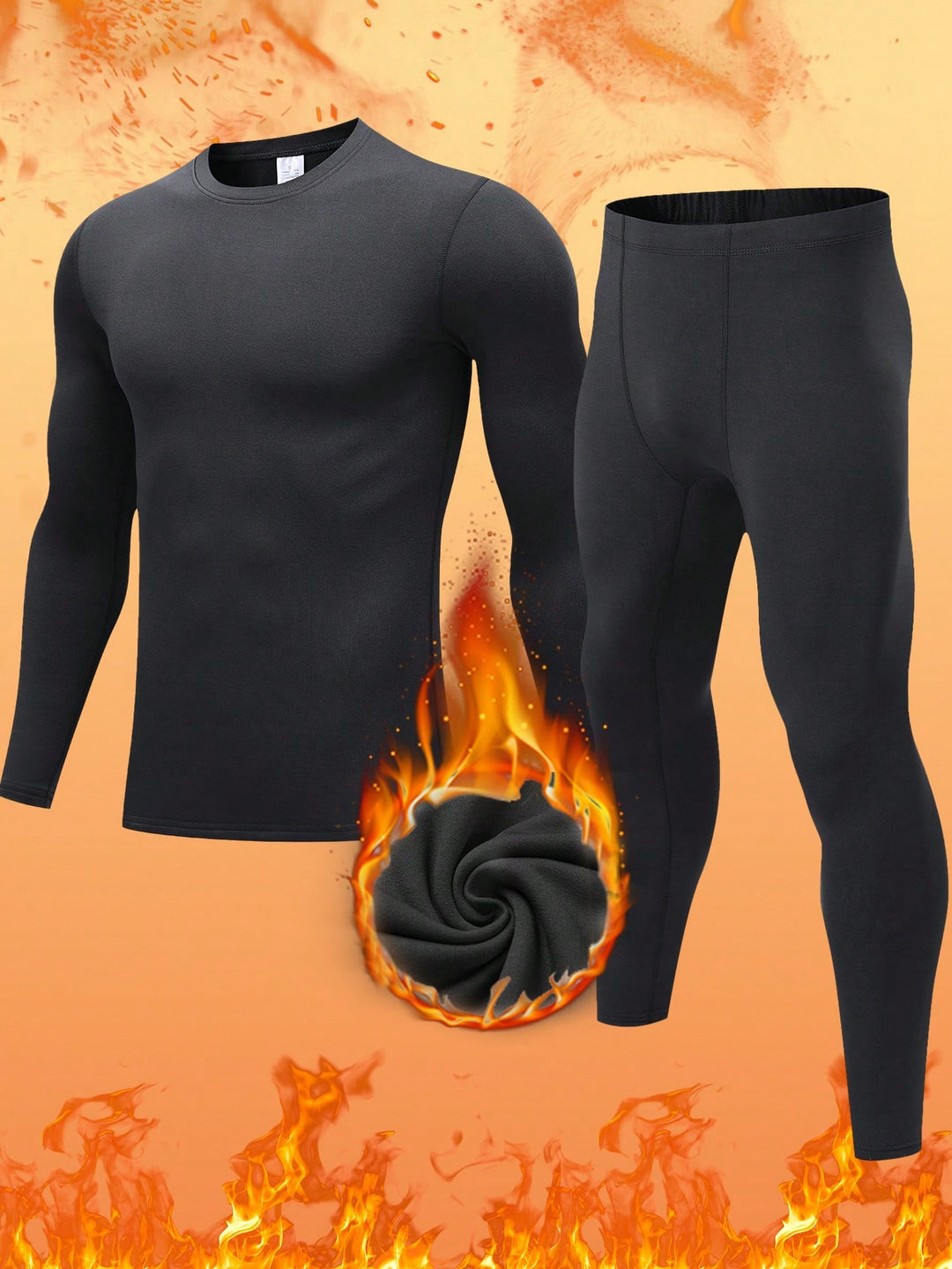 Compleu pijamale SHEIN, negru