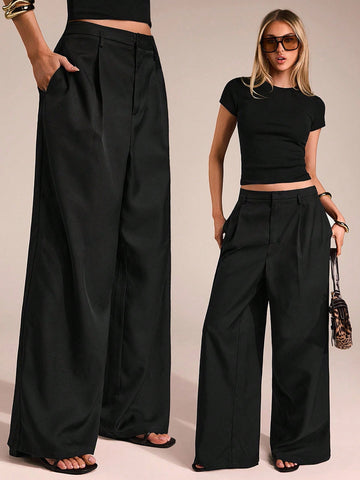 Pantaloni SHEIN, negru