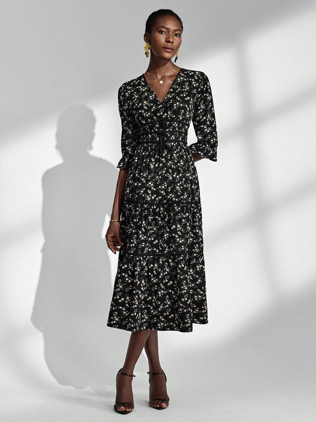 Rochie maxi SHEIN, mix culori