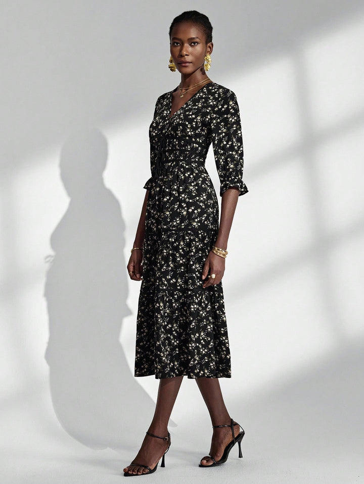 Rochie maxi SHEIN, mix culori