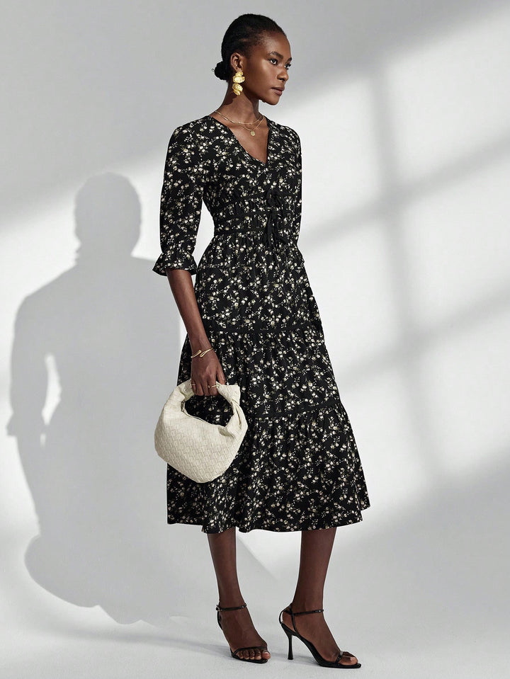 Rochie maxi SHEIN, mix culori