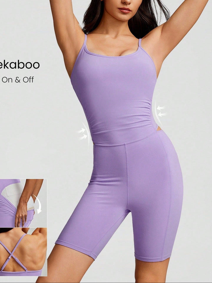 SHEIN purple short jumpsuit