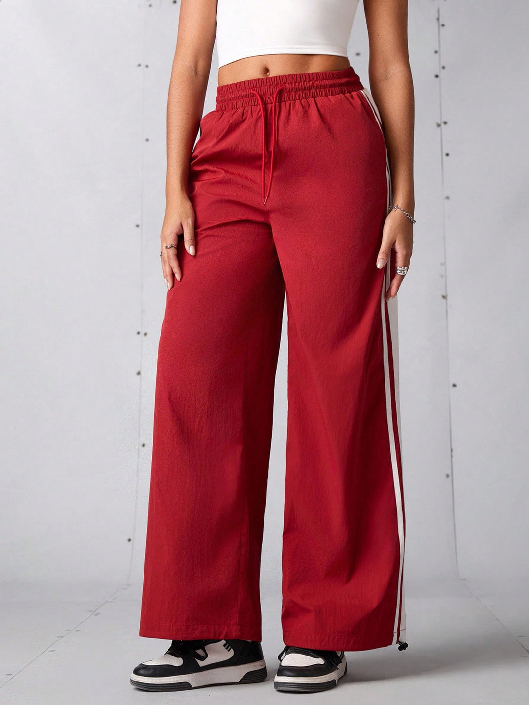 Pantaloni SHEIN, roșu