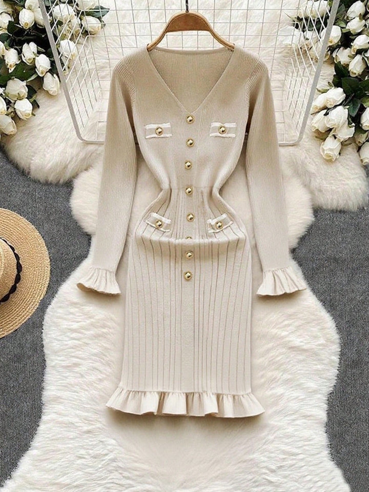 SHEIN mini ruha, ekrü