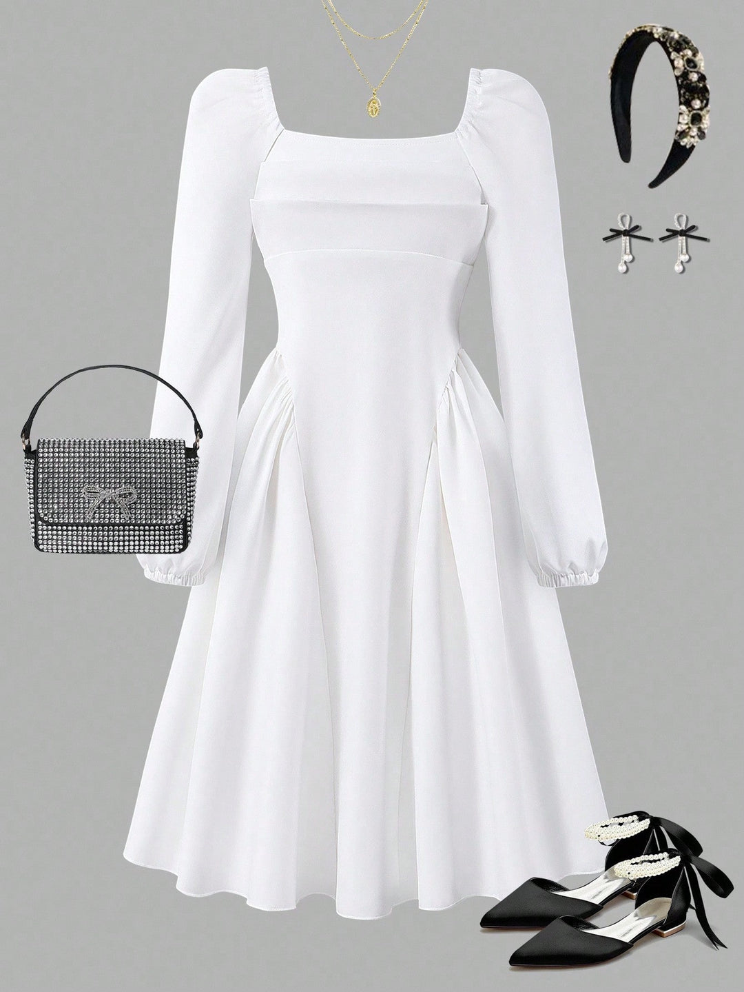 Rochie SHEIN, alb