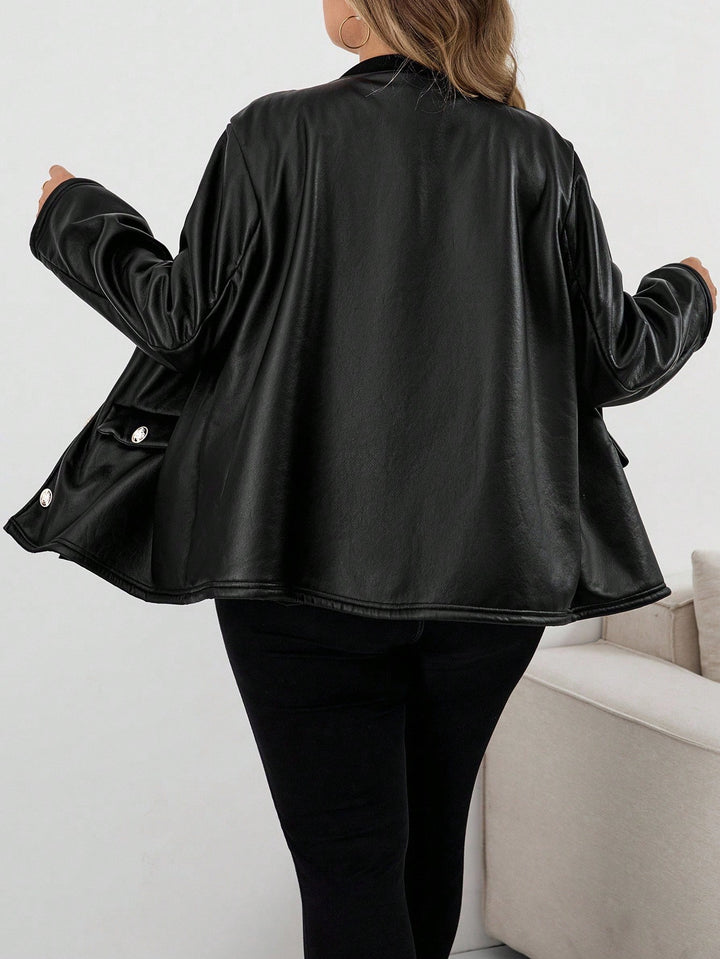 Jachetă Shein Curve+, negru