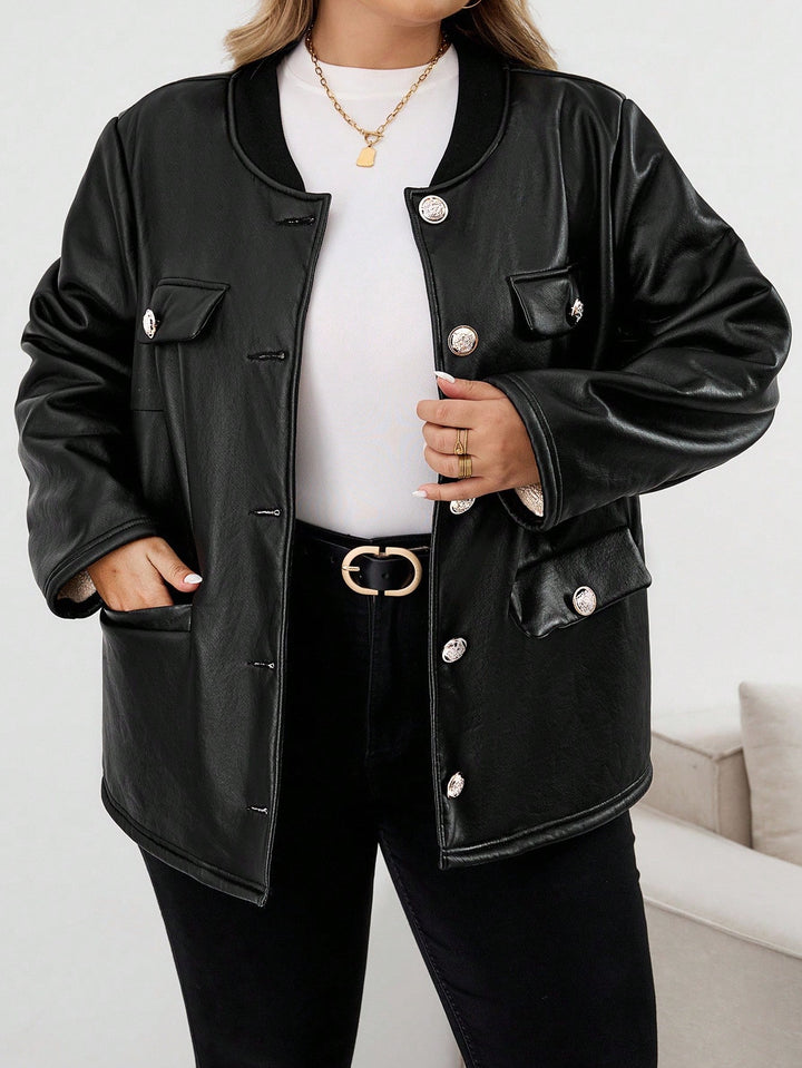 Jachetă Shein Curve+, negru