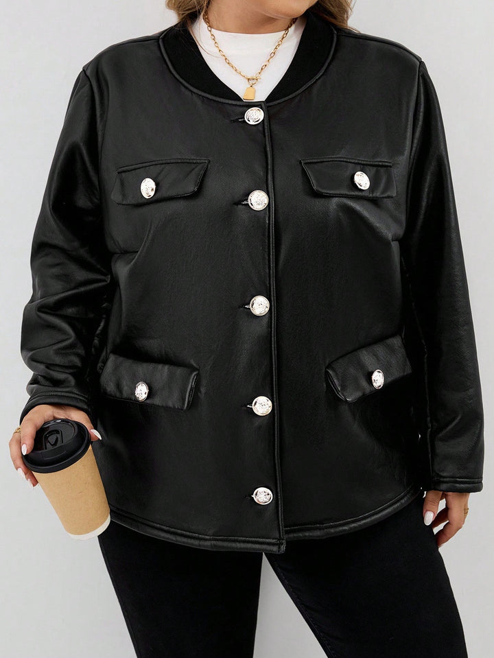 Jachetă Shein Curve+, negru