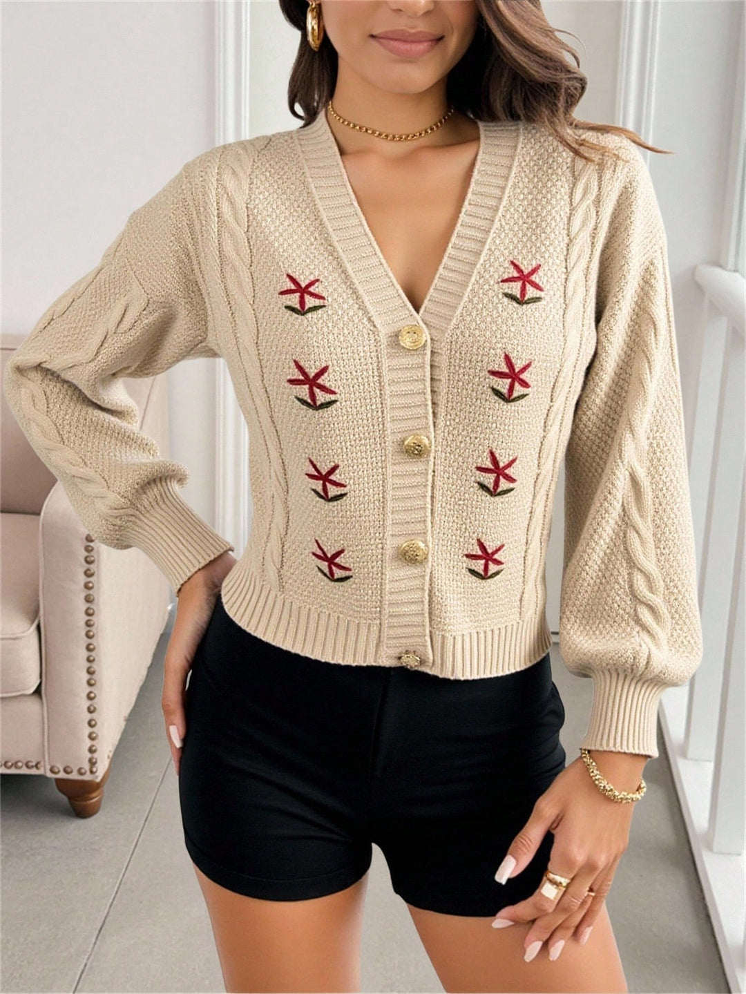 Cardigan SHEIN, bej