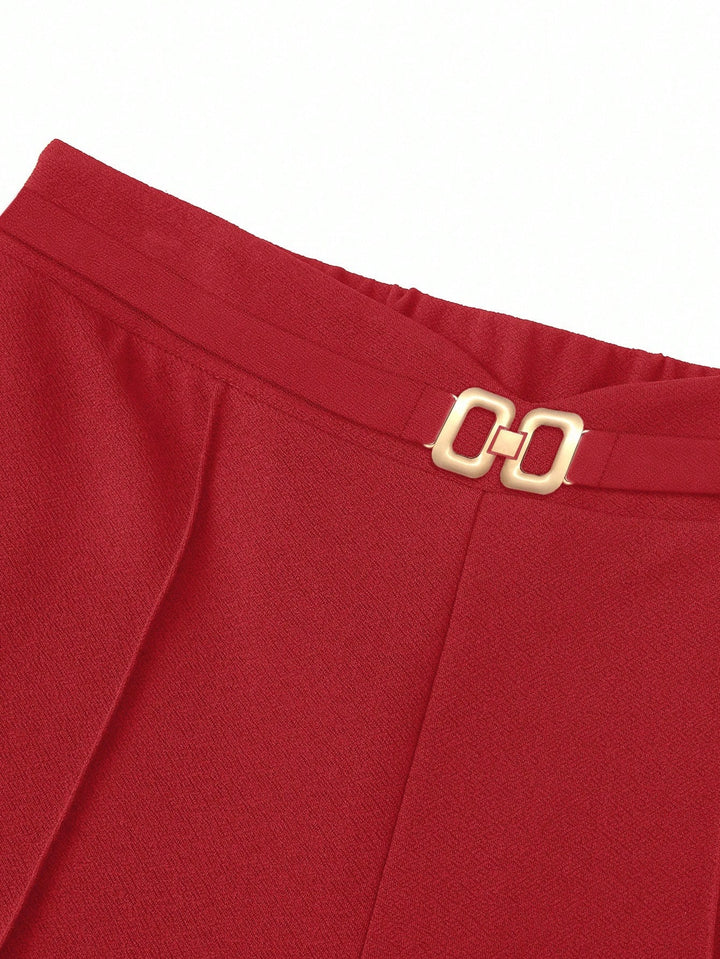 Pantaloni SHEIN, vișiniu
