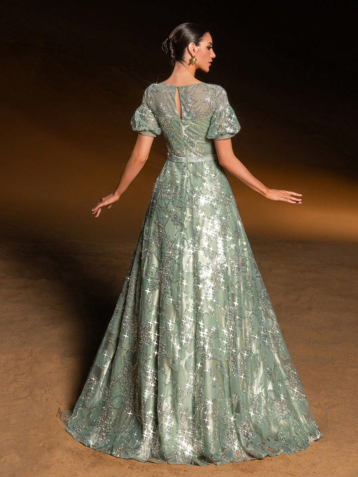 Rochie de ocazie SHEIN, verde