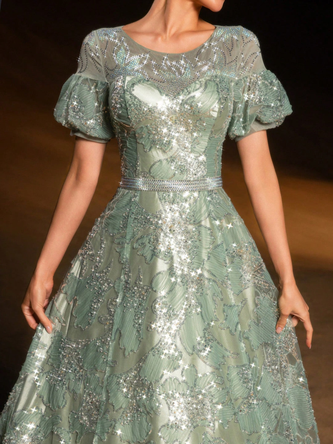 Rochie de ocazie SHEIN, verde