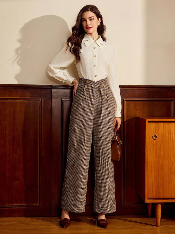 Pantaloni SHEIN, maro