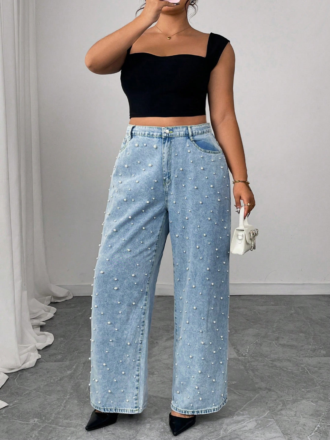 Jeans SHEIN, albastru