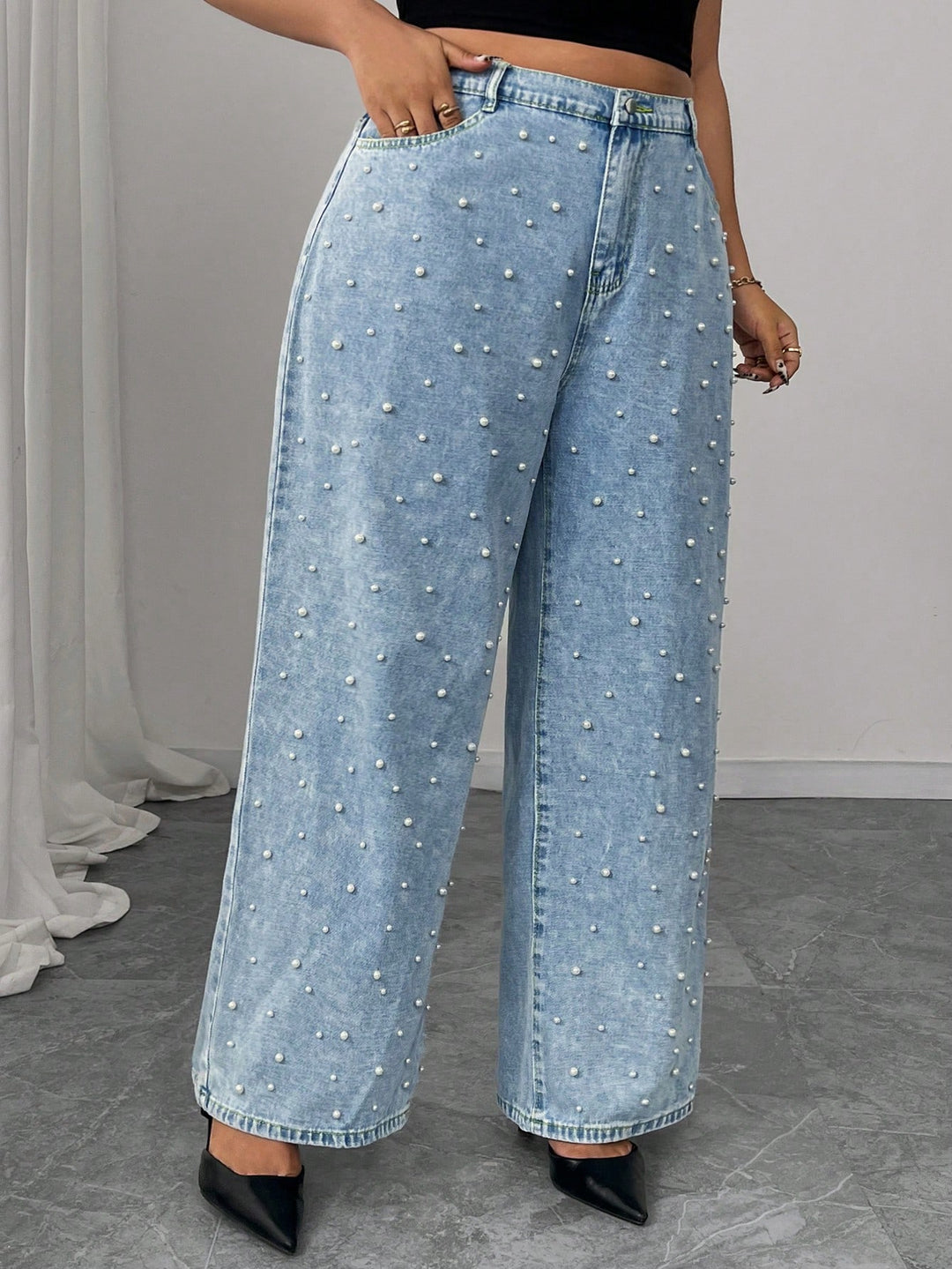 Jeans SHEIN, albastru
