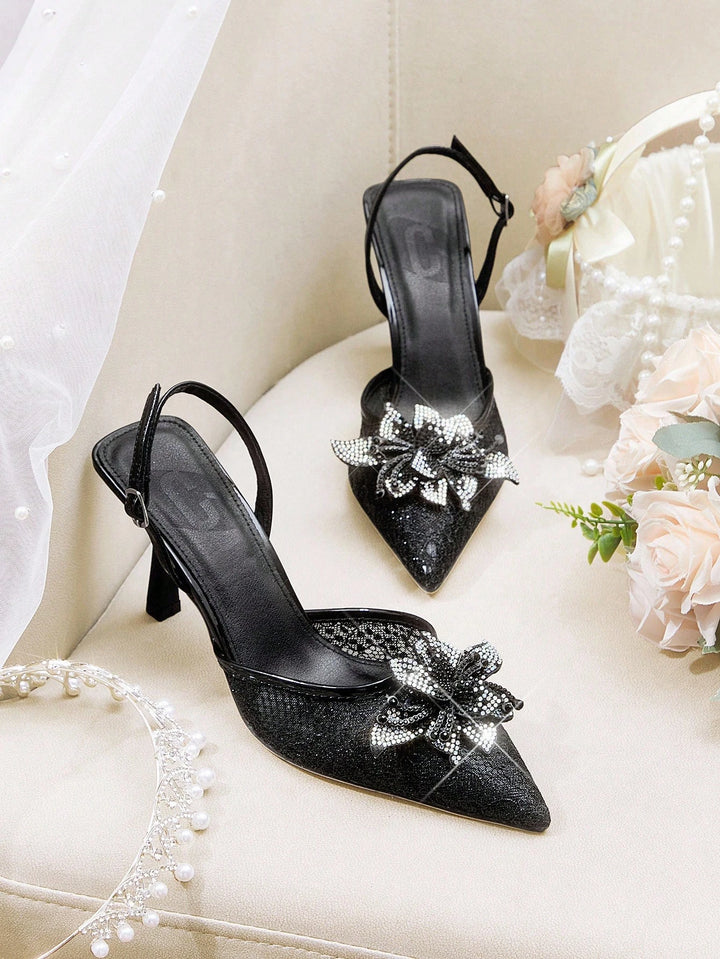 Pantofi cu toc SHEIN, negru