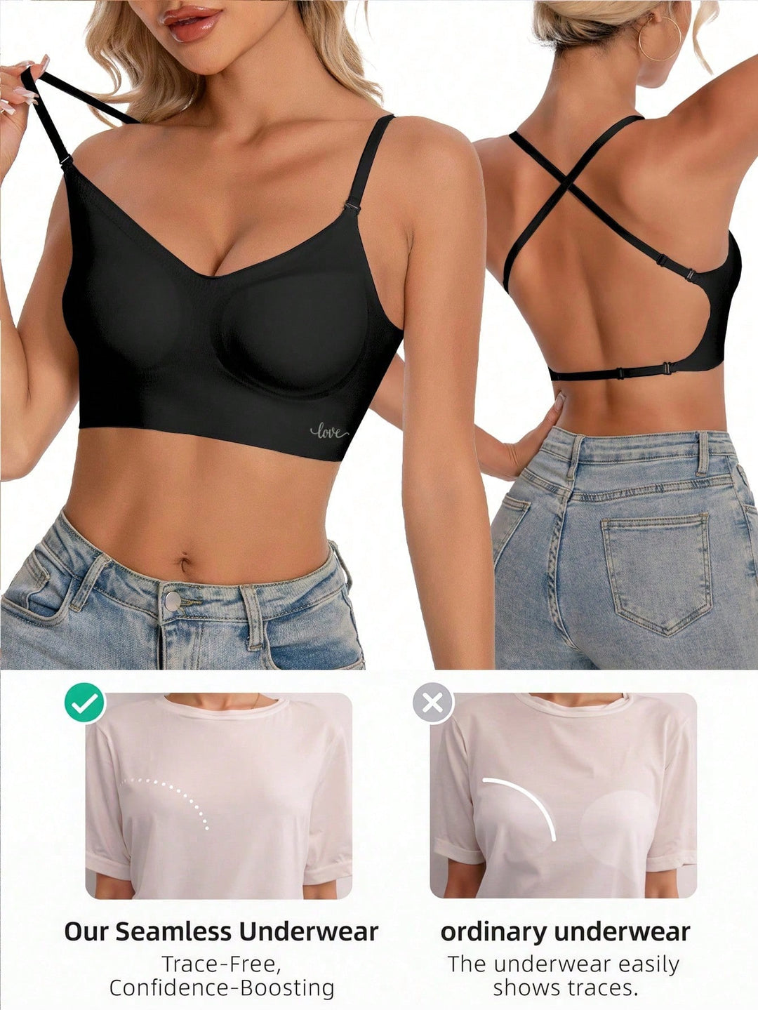Sutien SHEIN, negru