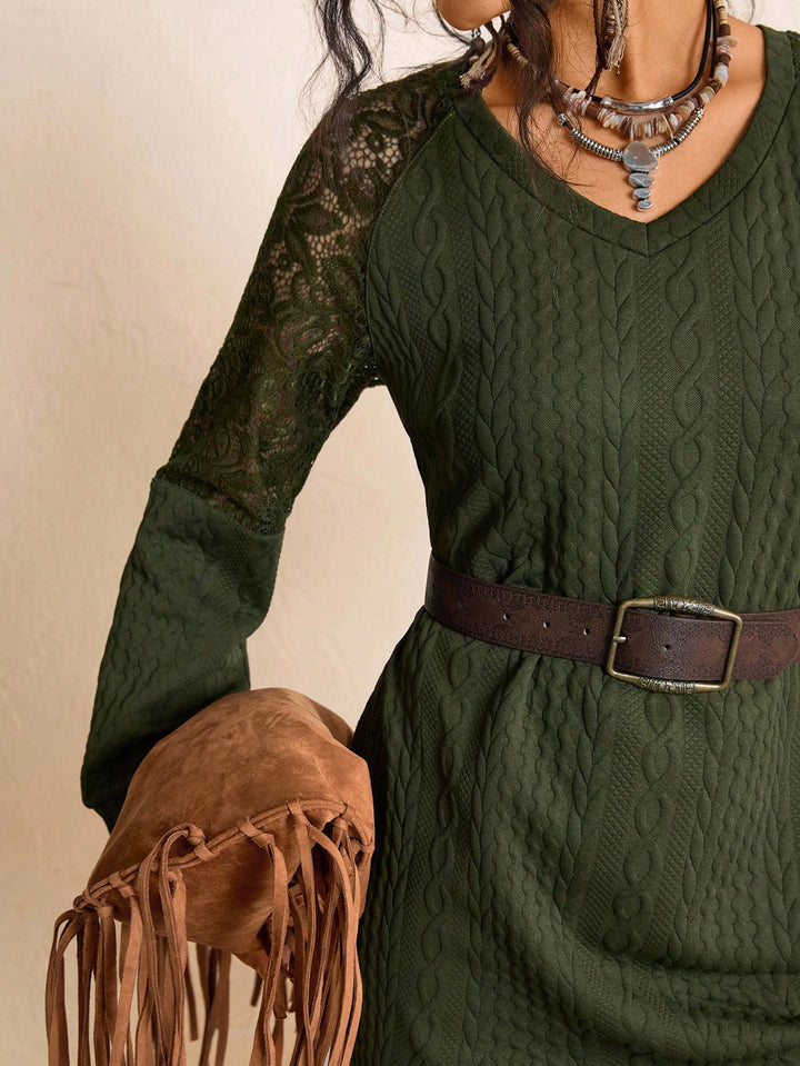Rochie SHEIN, kaki