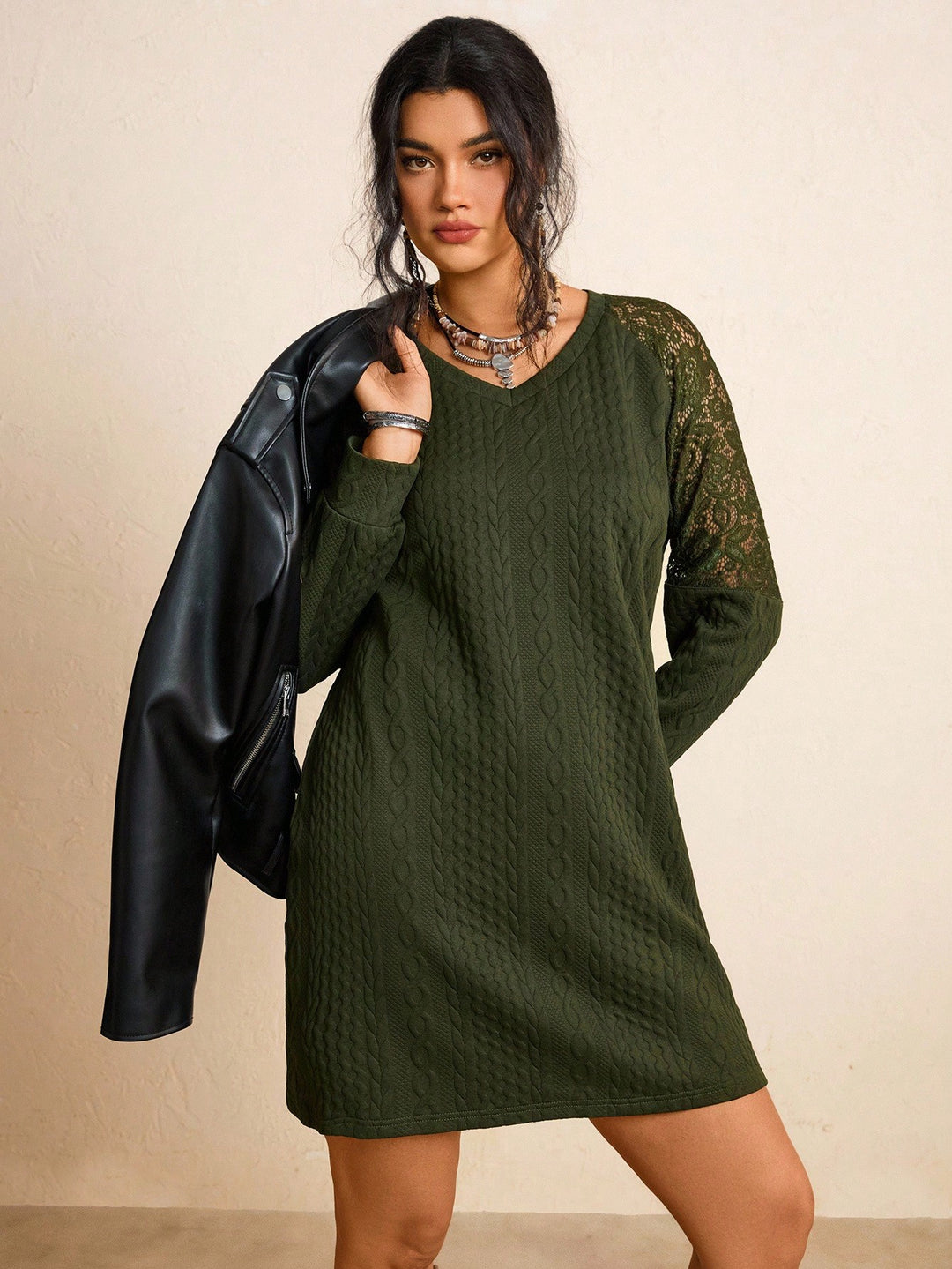 Rochie SHEIN, kaki