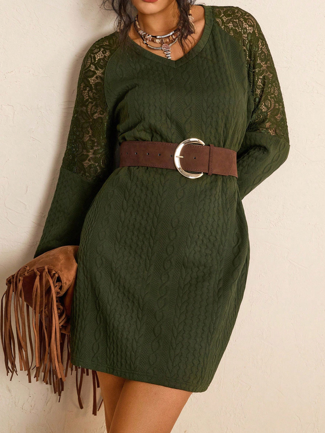 Rochie SHEIN, kaki