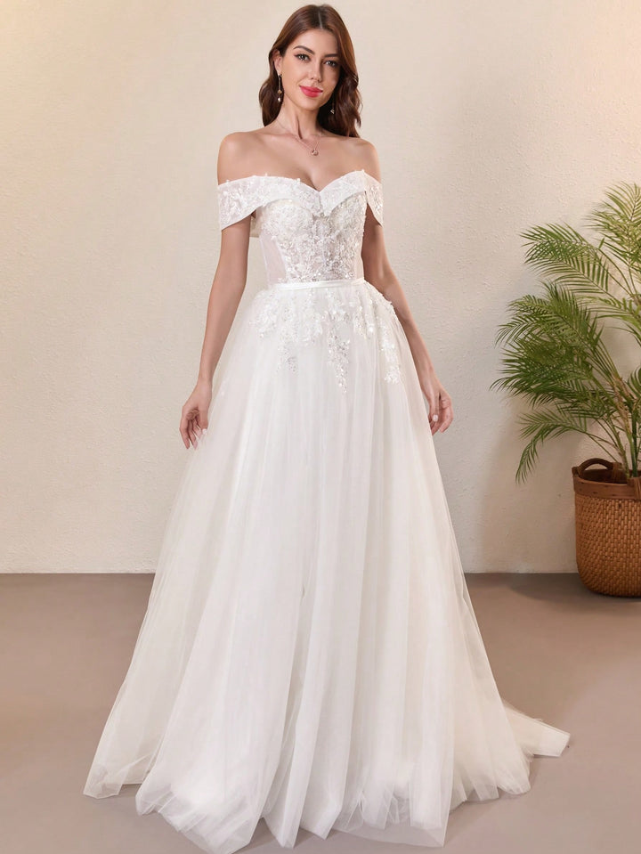 Rochie de mireasă SHEIN, alb