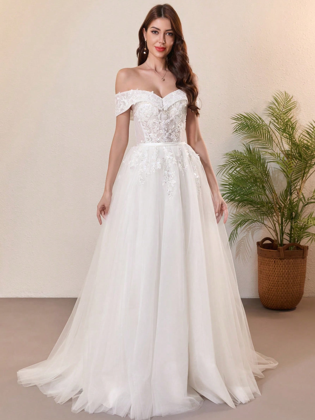Rochie de mireasă SHEIN, alb