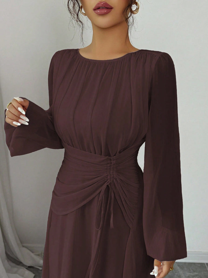 Rochie maxi SHEIN, maro