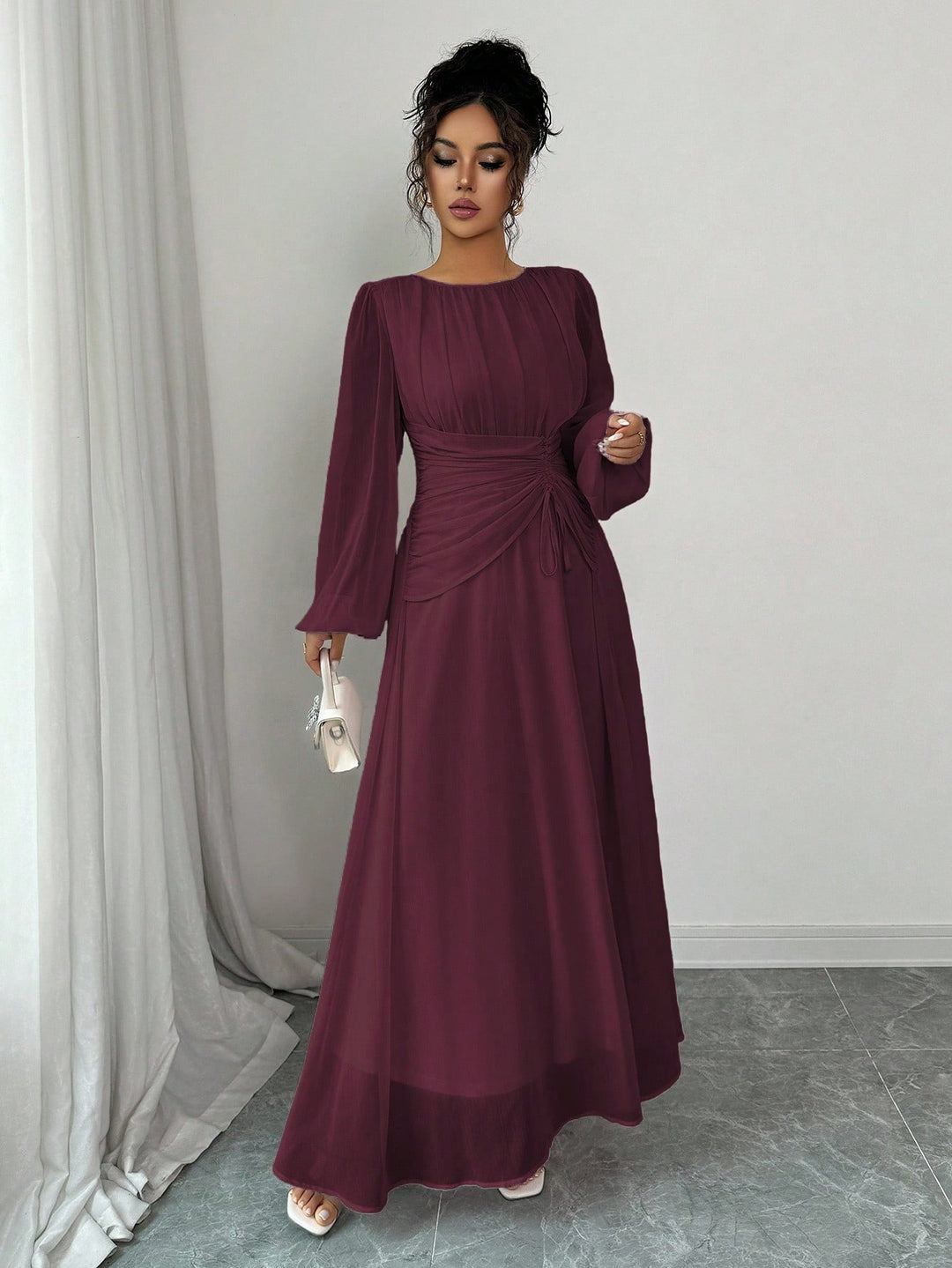 Rochie maxi SHEIN, vișiniu