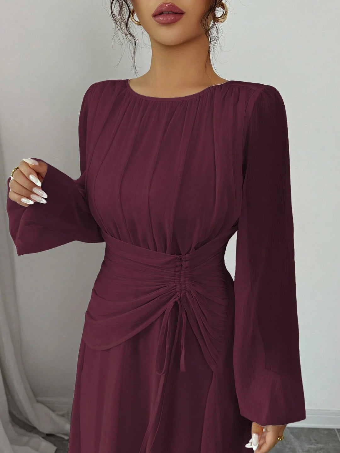 Rochie maxi SHEIN, vișiniu
