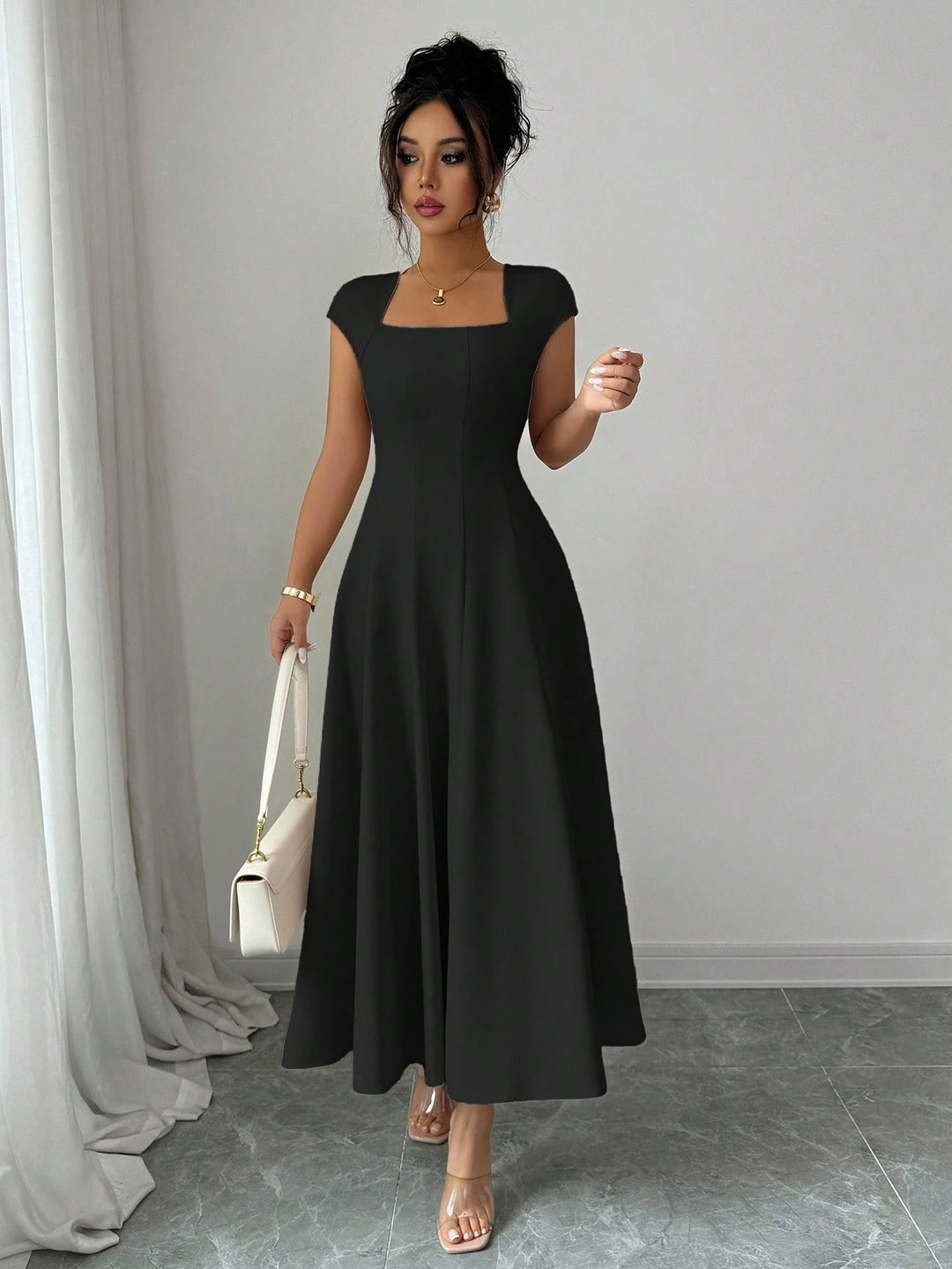 Rochie maxi SHEIN, negru