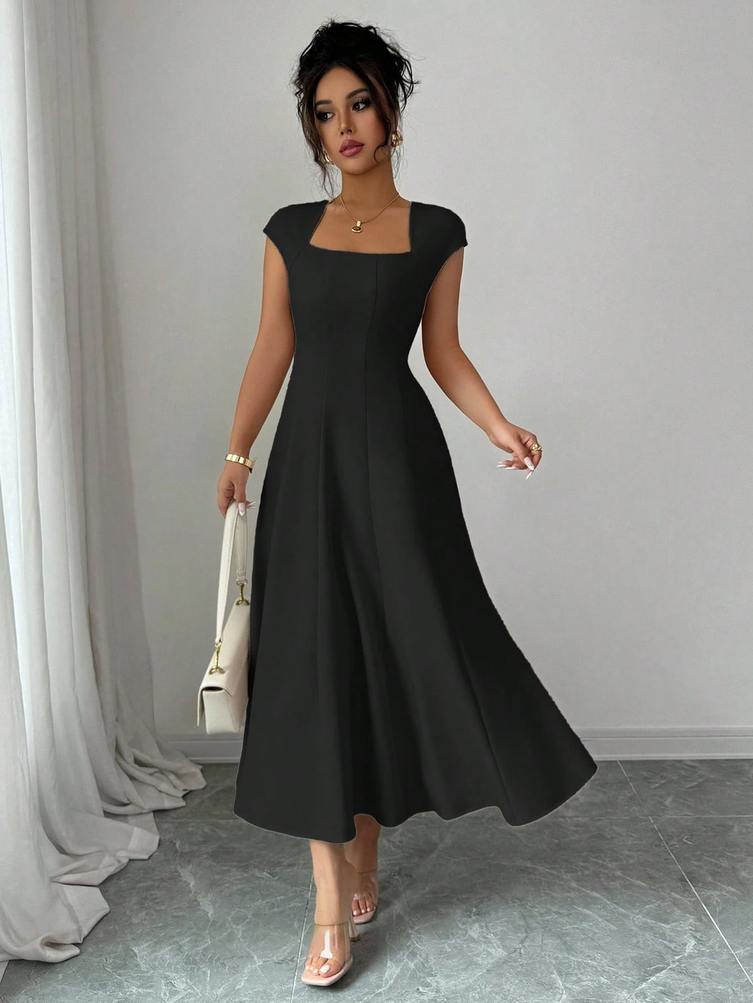 Rochie maxi SHEIN, negru