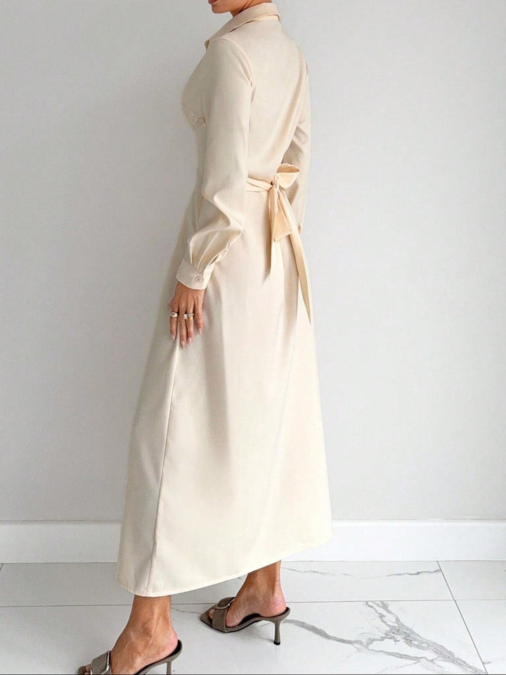 Rochie maxi Shein, crem