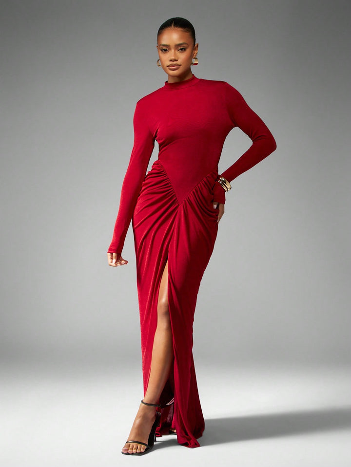 Rochie maxi SHEIN, vișiniu