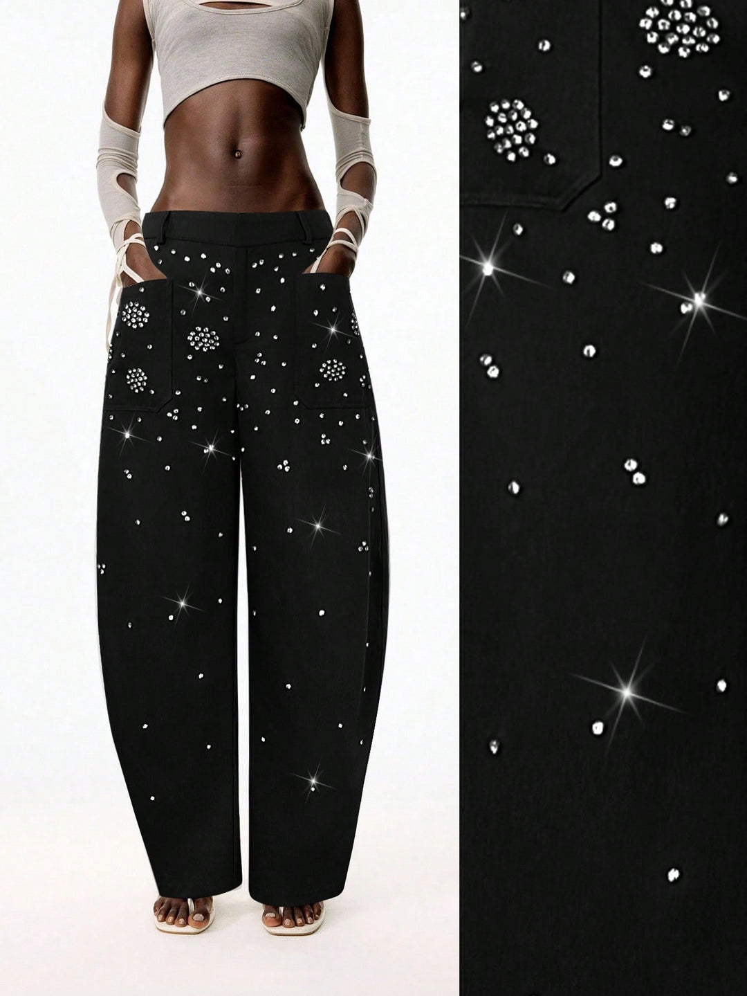 Pantaloni SHEIN, negru