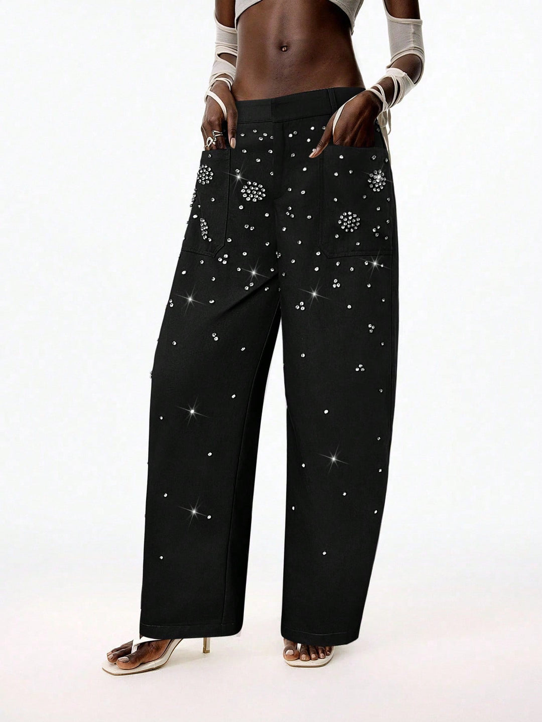 Pantaloni SHEIN, negru
