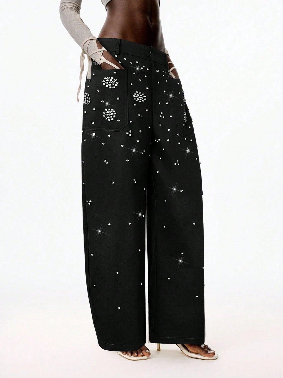 Pantaloni SHEIN, negru