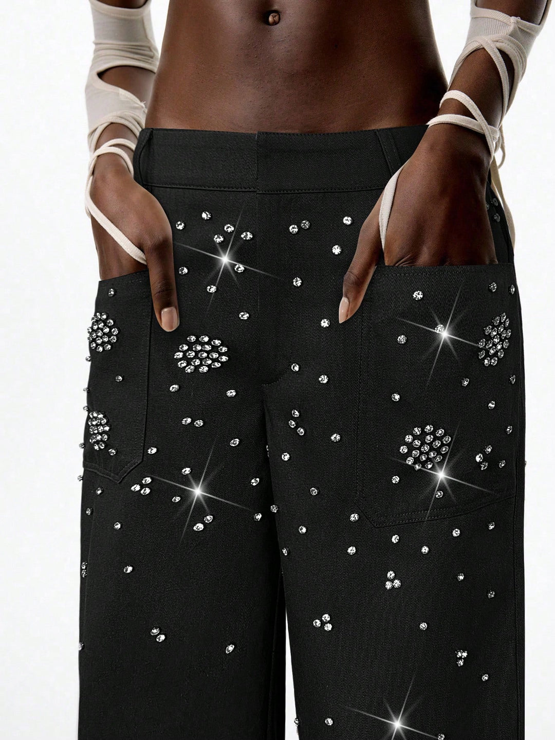Pantaloni SHEIN, negru