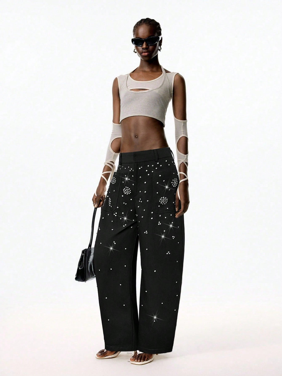 Pantaloni SHEIN, negru