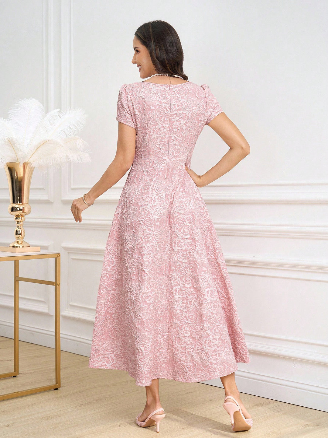 Rochie maxi SHEIN, roz